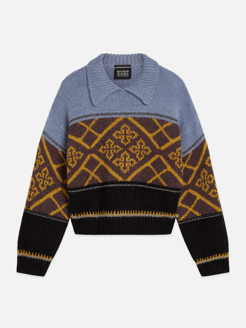 Boxy Fair Isle Wool Alpaca Pullover