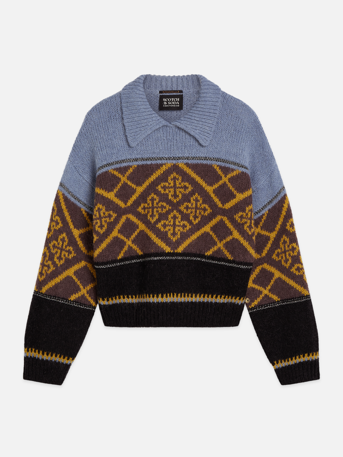 Boxy Fair Isle Wool Alpaca Pullover