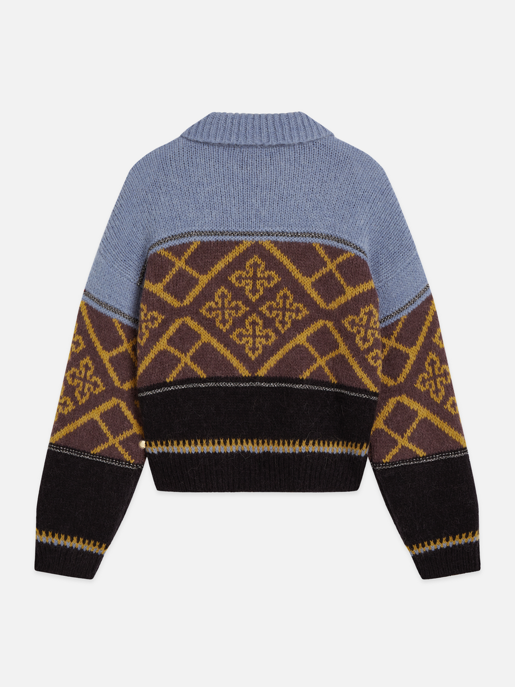 Boxy Fair Isle Wool Alpaca Pullover