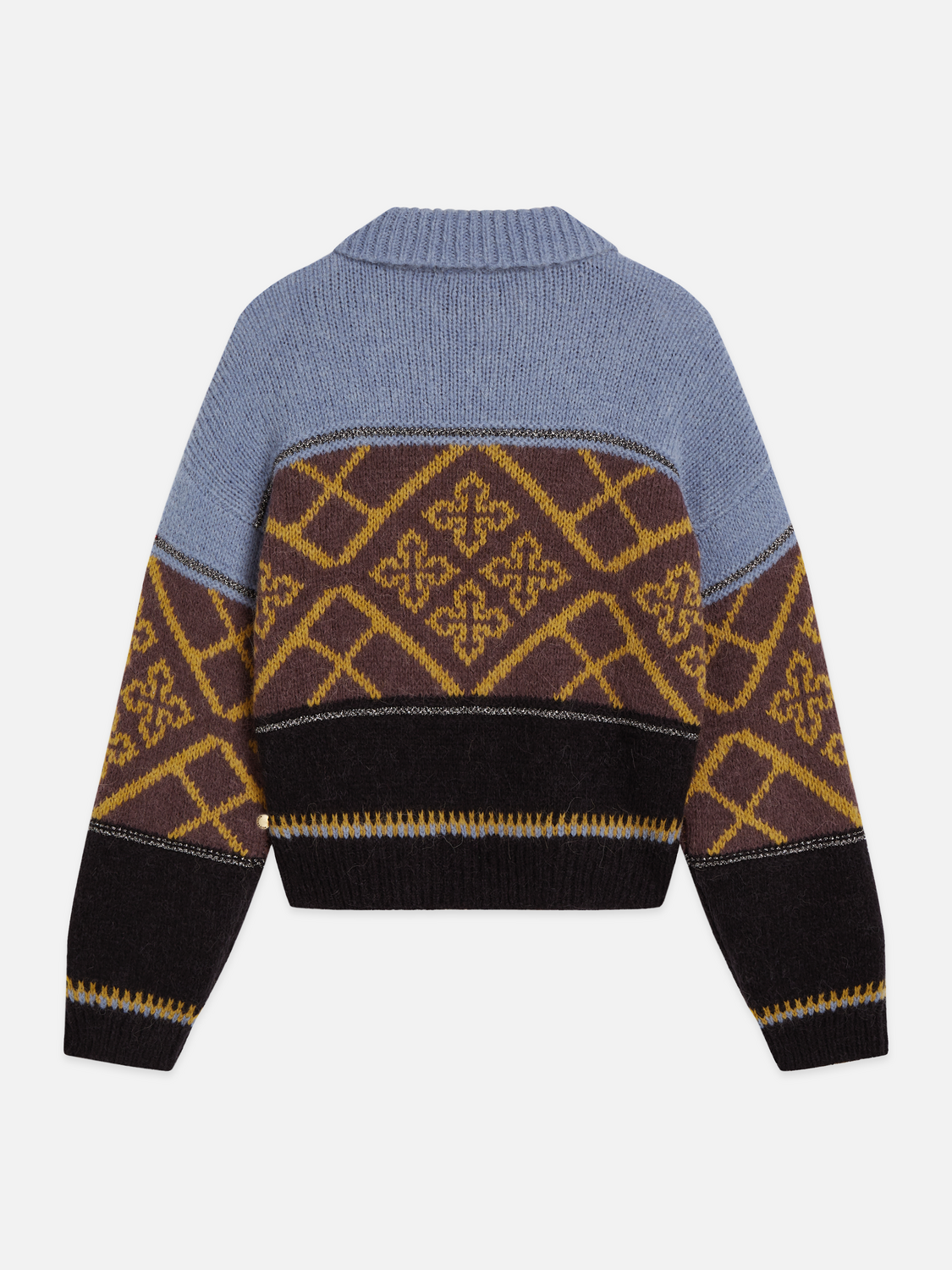Boxy Fair Isle Wool Alpaca Pullover