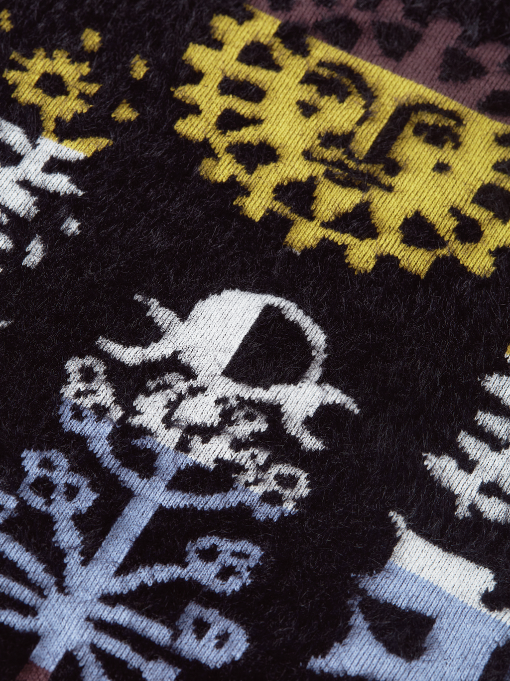 Boxy Textured Jacquard Knit Pullover