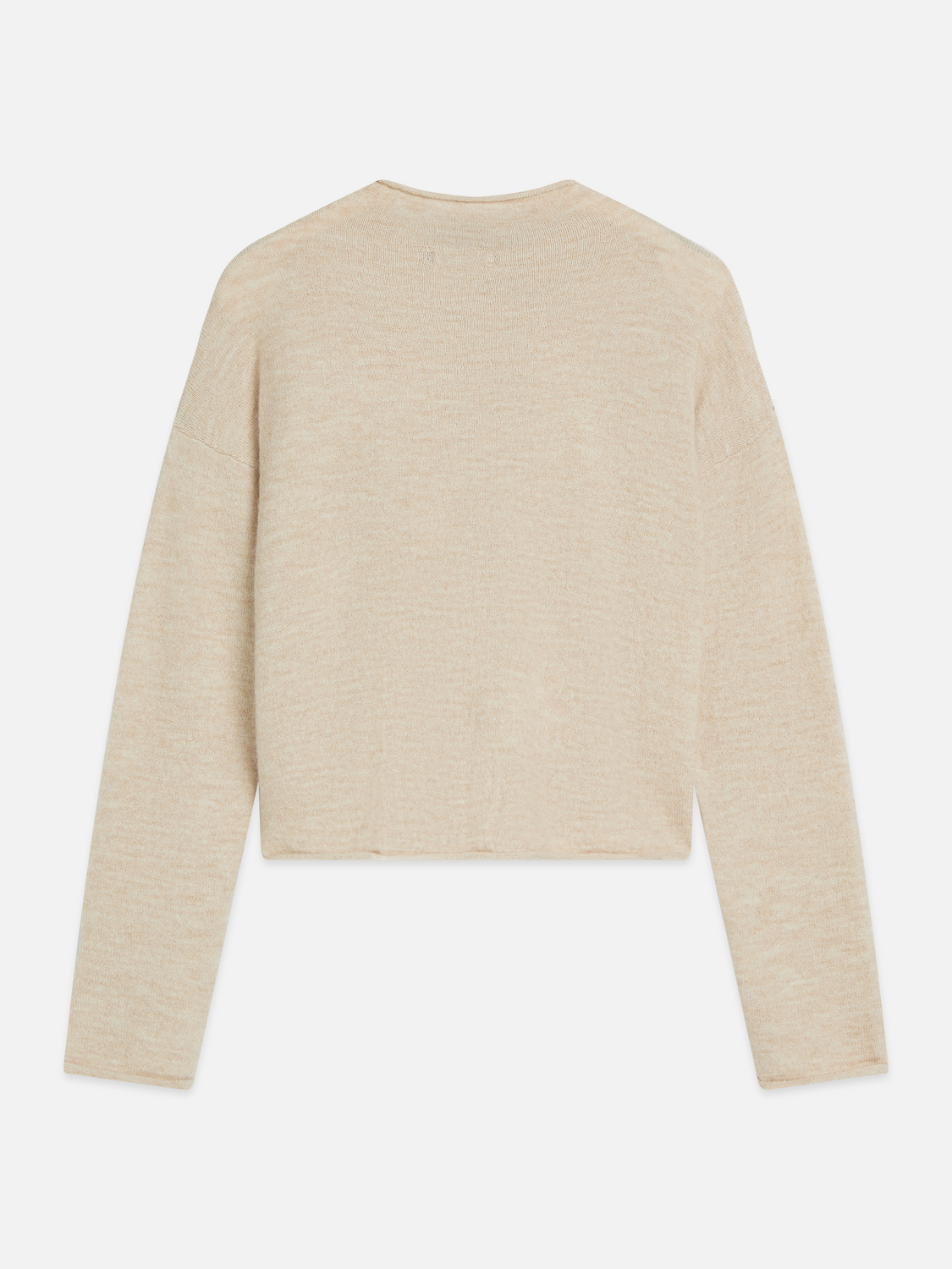 Fuzzy Funnel-Neck Cardigan