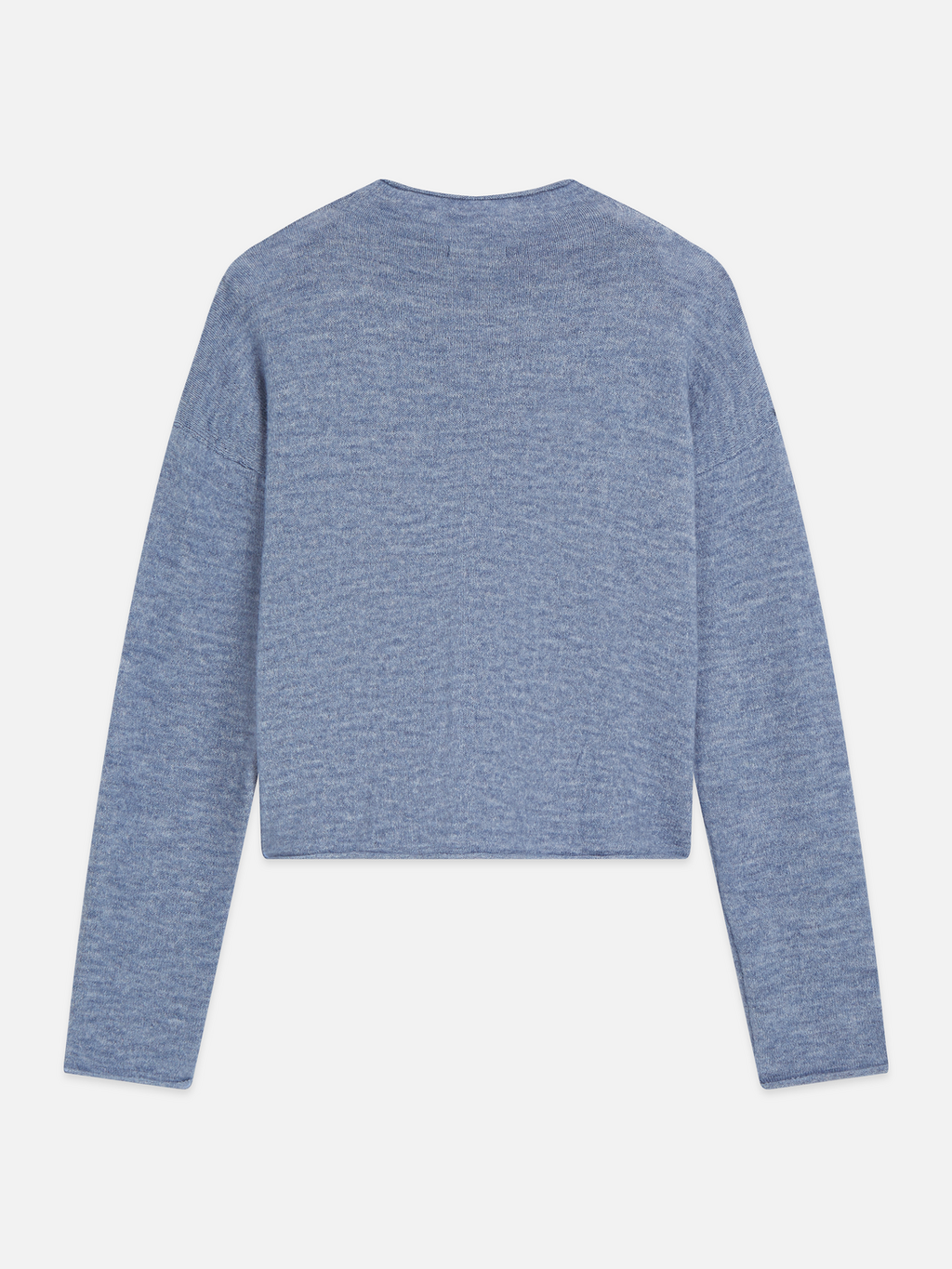 Fuzzy Wool-Alpaca Blend Relaxed Cardigan