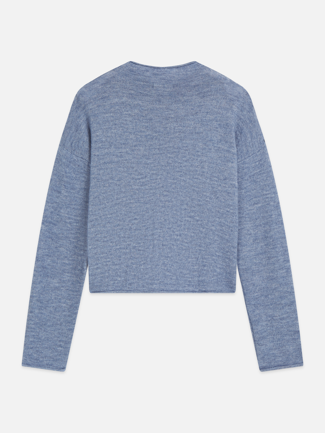Fuzzy Wool-Alpaca Blend Relaxed Cardigan