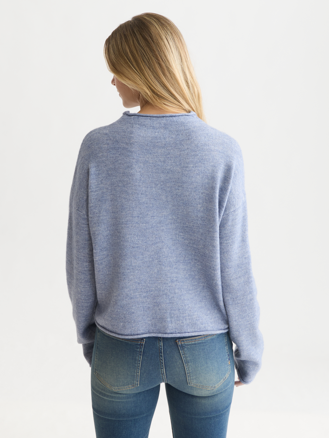 Fuzzy Wool-Alpaca Blend Relaxed Cardigan
