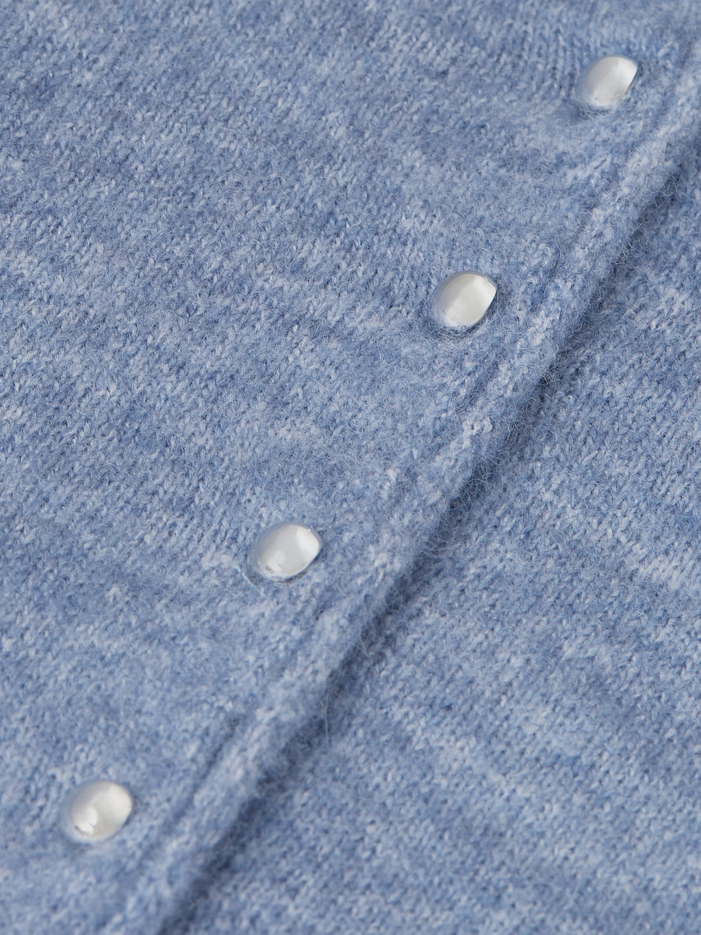 Fuzzy Wool-Alpaca Blend Relaxed Cardigan