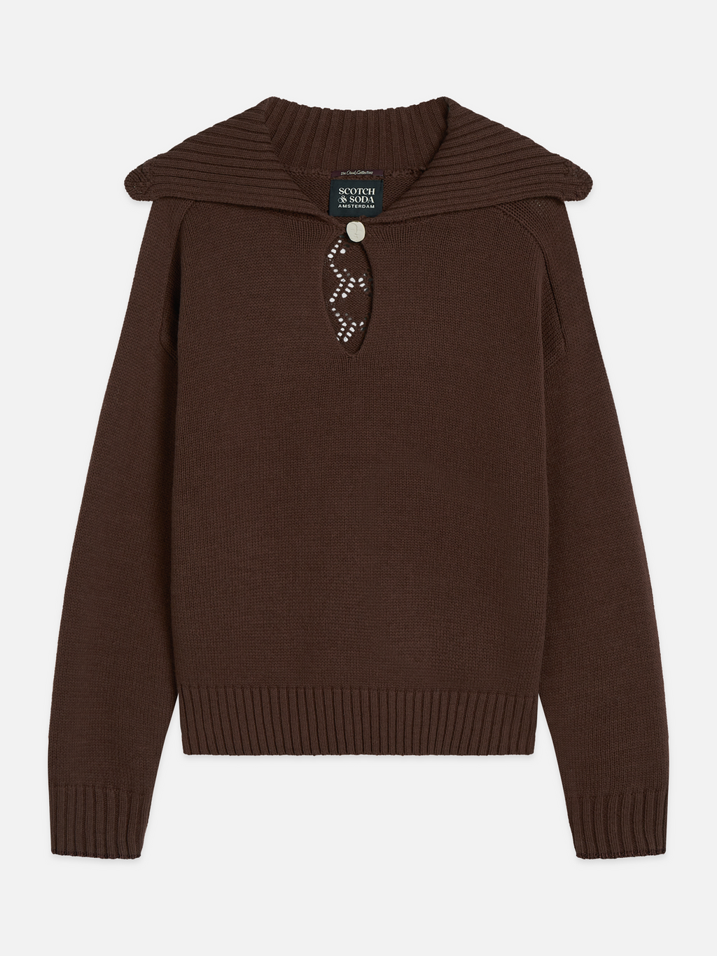 Button Detail Boxy-Fit Pullover