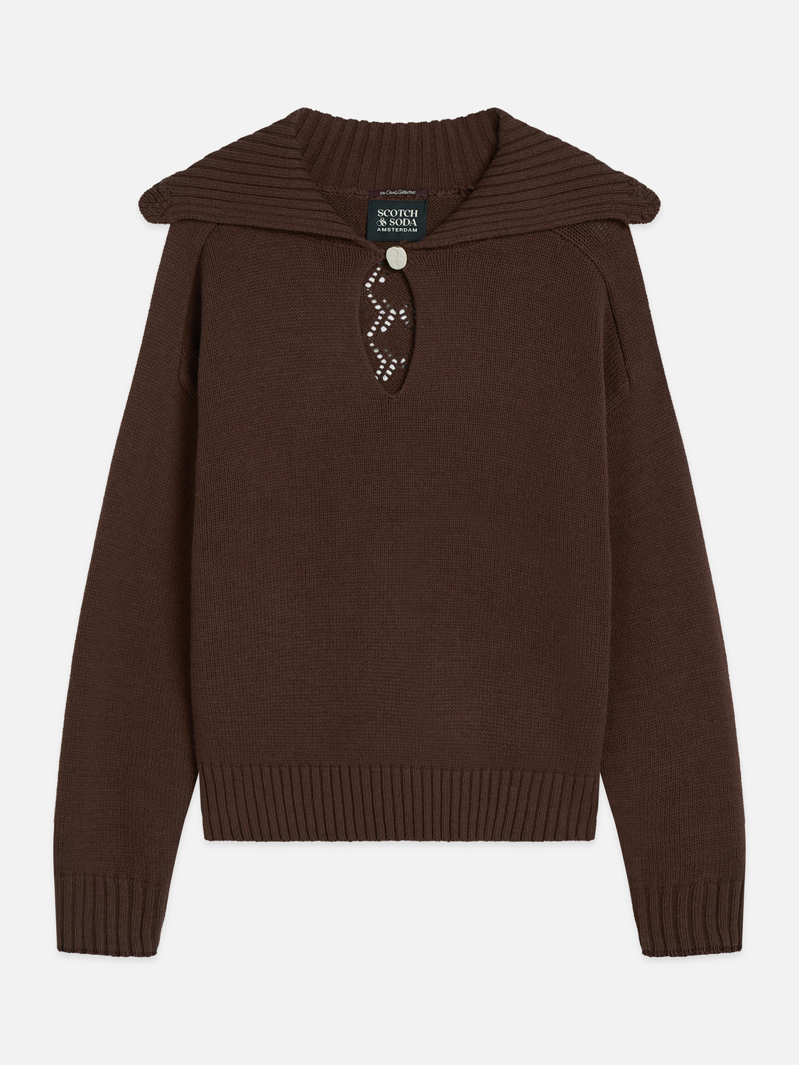 Button Detail Boxy-Fit Pullover