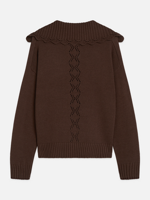 Button Detail Boxy-Fit Pullover