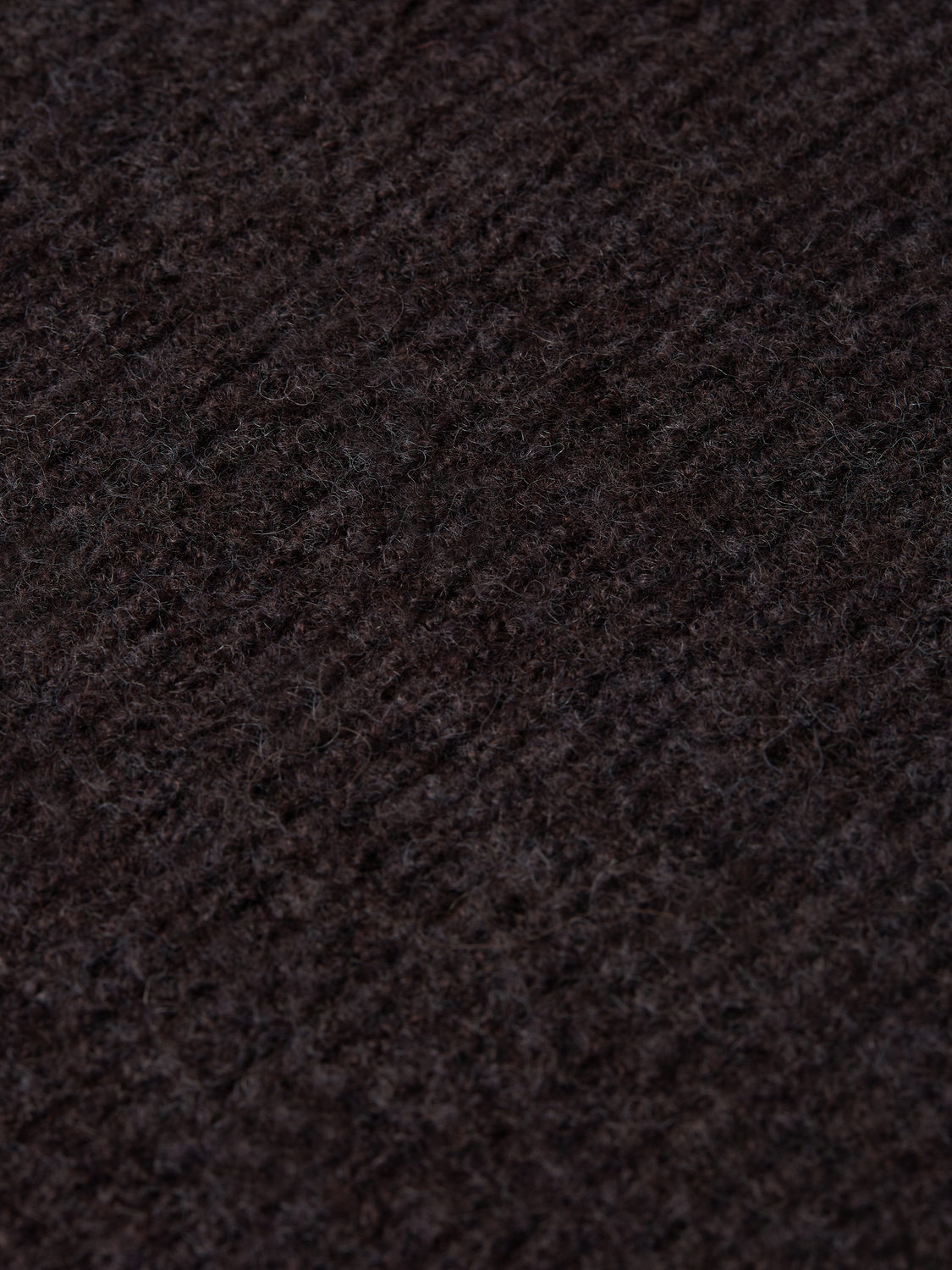Fuzzy Wool-Alpaca Blend Relaxed Pullover