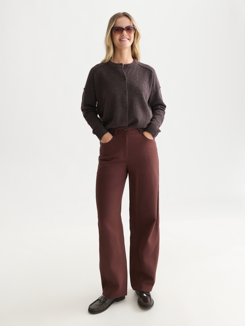 Fuzzy Relaxed-Fit Cardigan