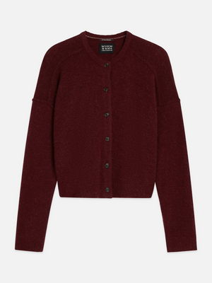 Fuzzy Relaxed-Fit Cardigan