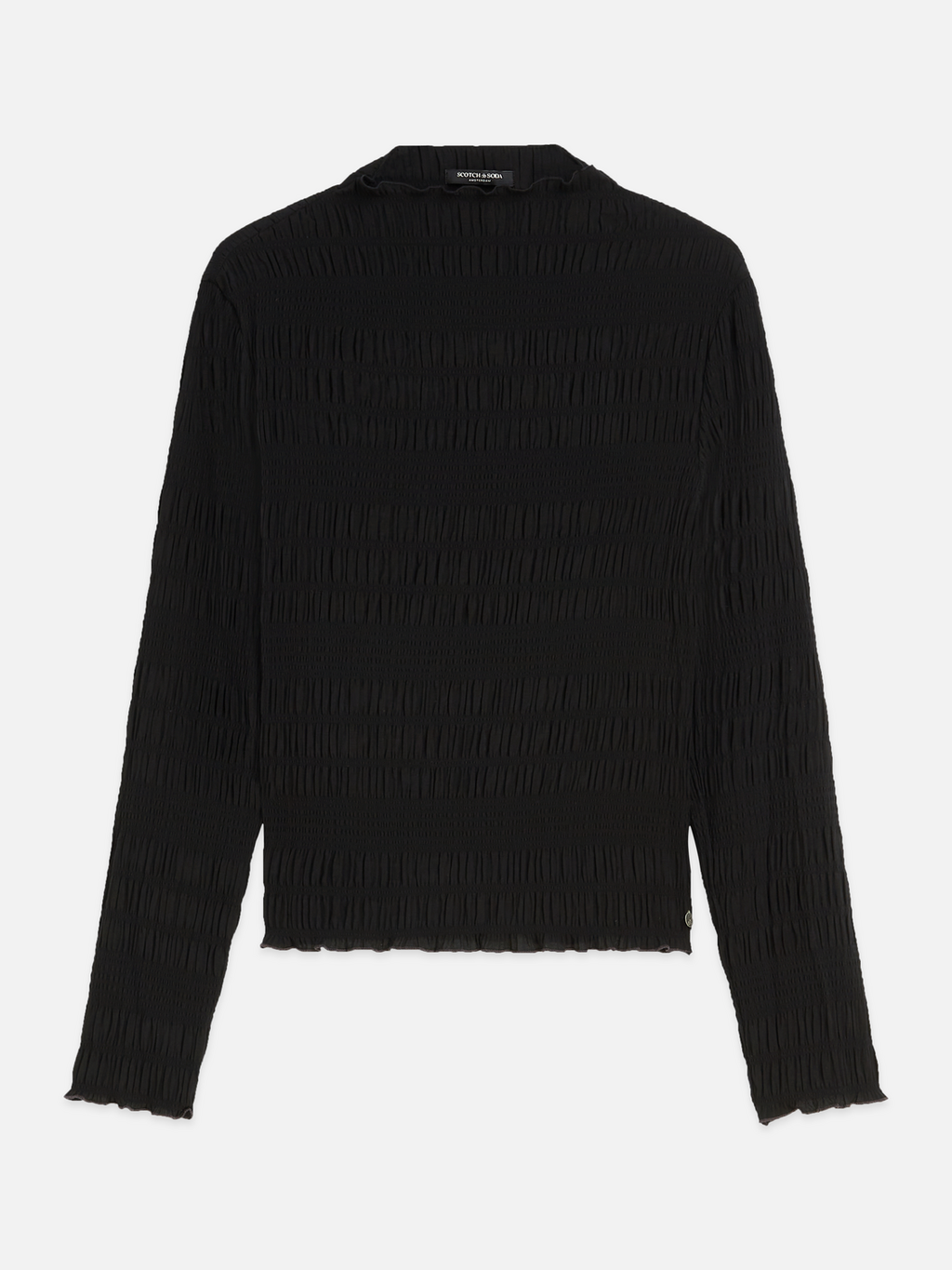Smocked Long-Sleeve Top