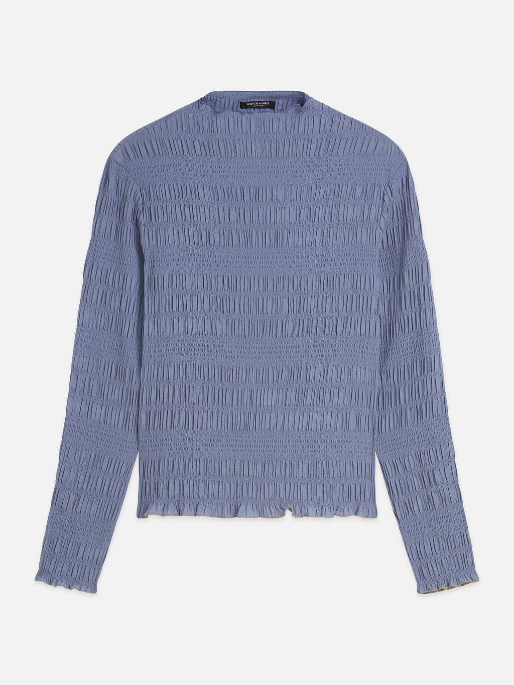 Smocked Long-Sleeve Top