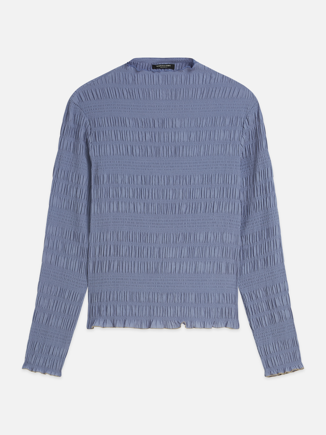 Smocked Long-Sleeve Top