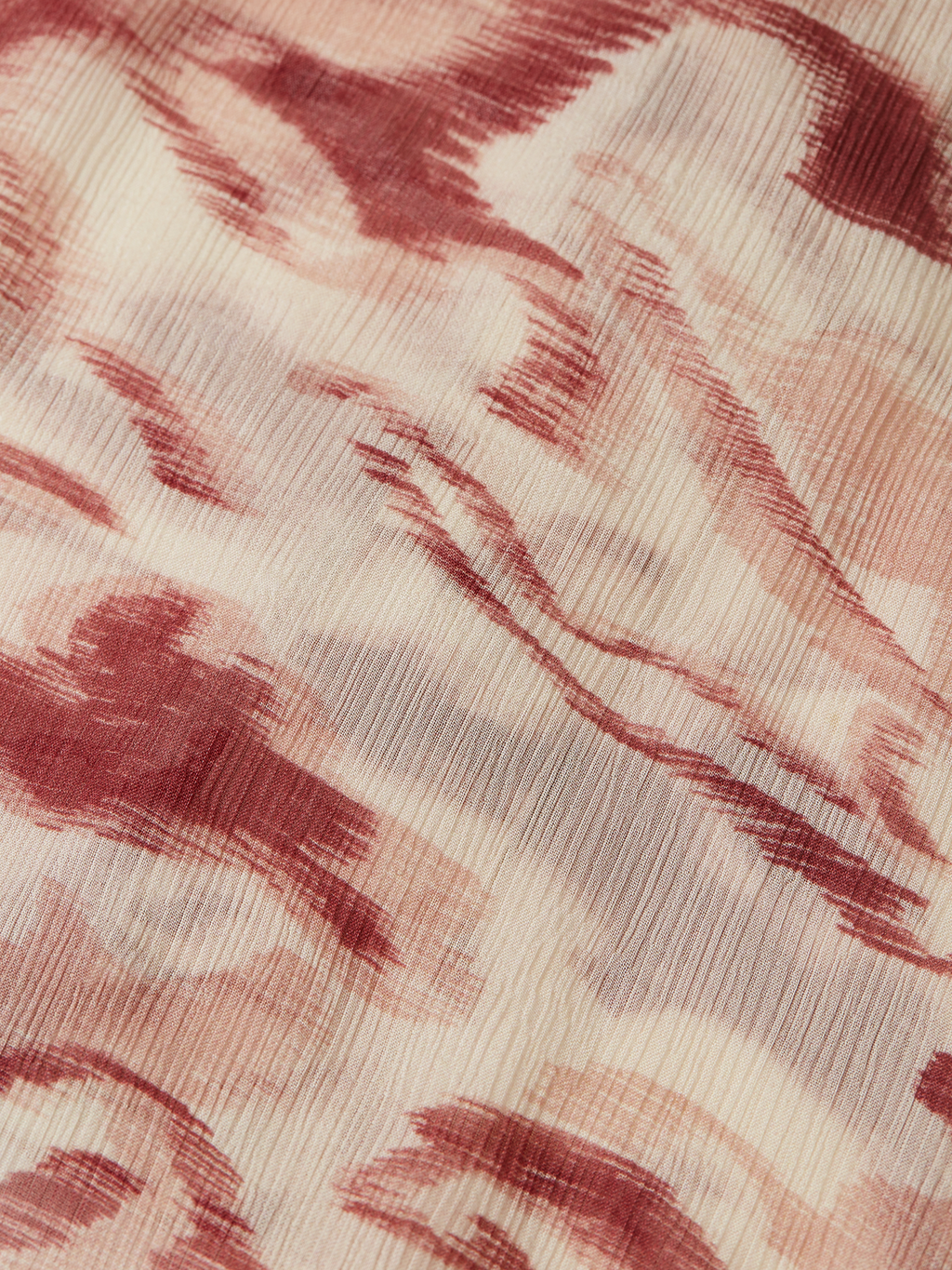 Printed Gathered Blouse