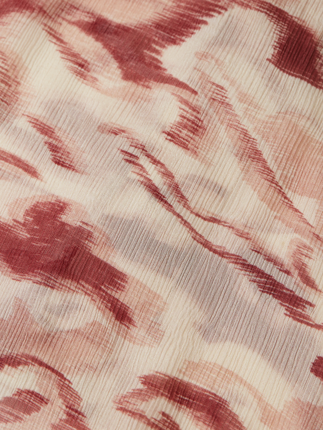 Printed Gathered Blouse