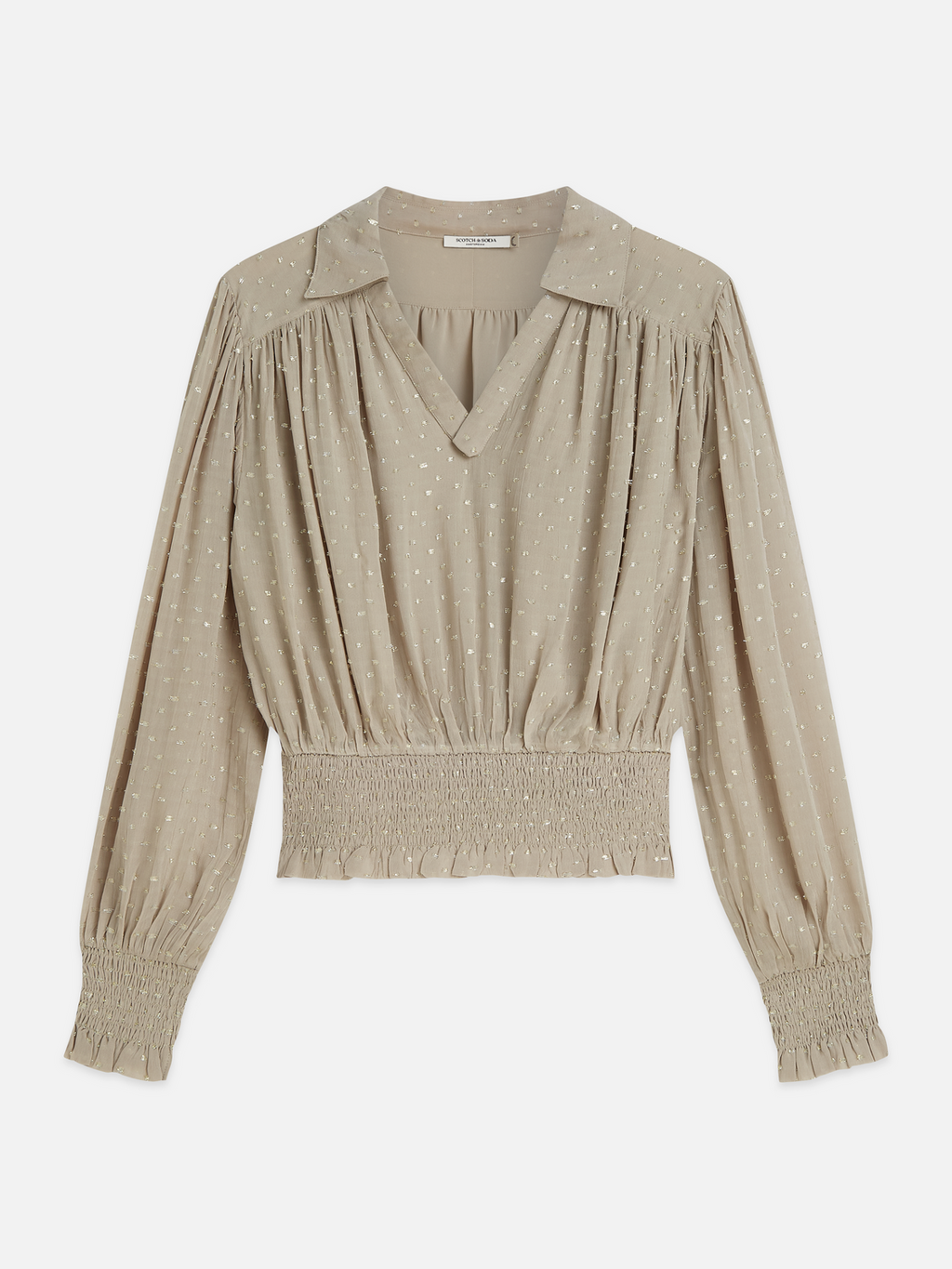 Fil Coupé Smocked Top