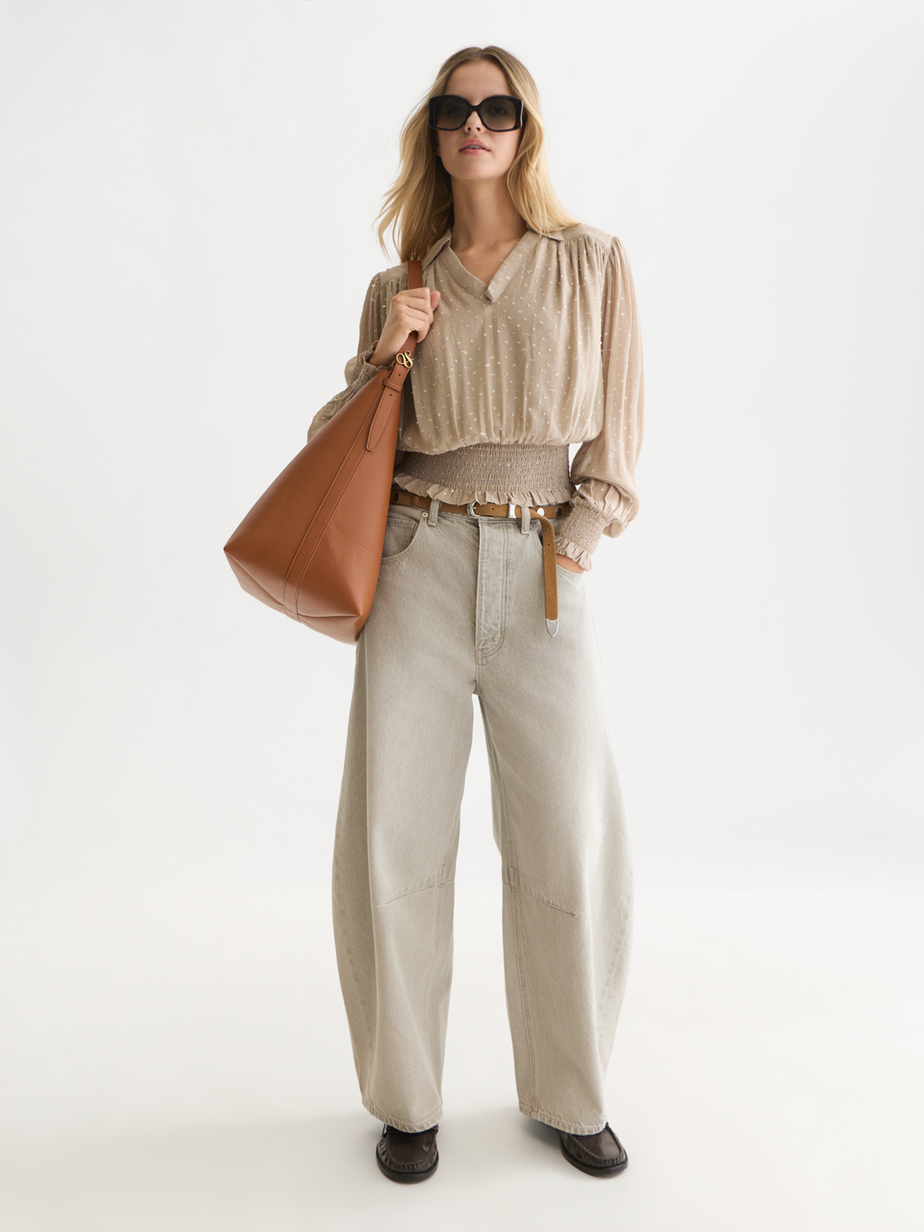 Fil Coupé Smocked Top