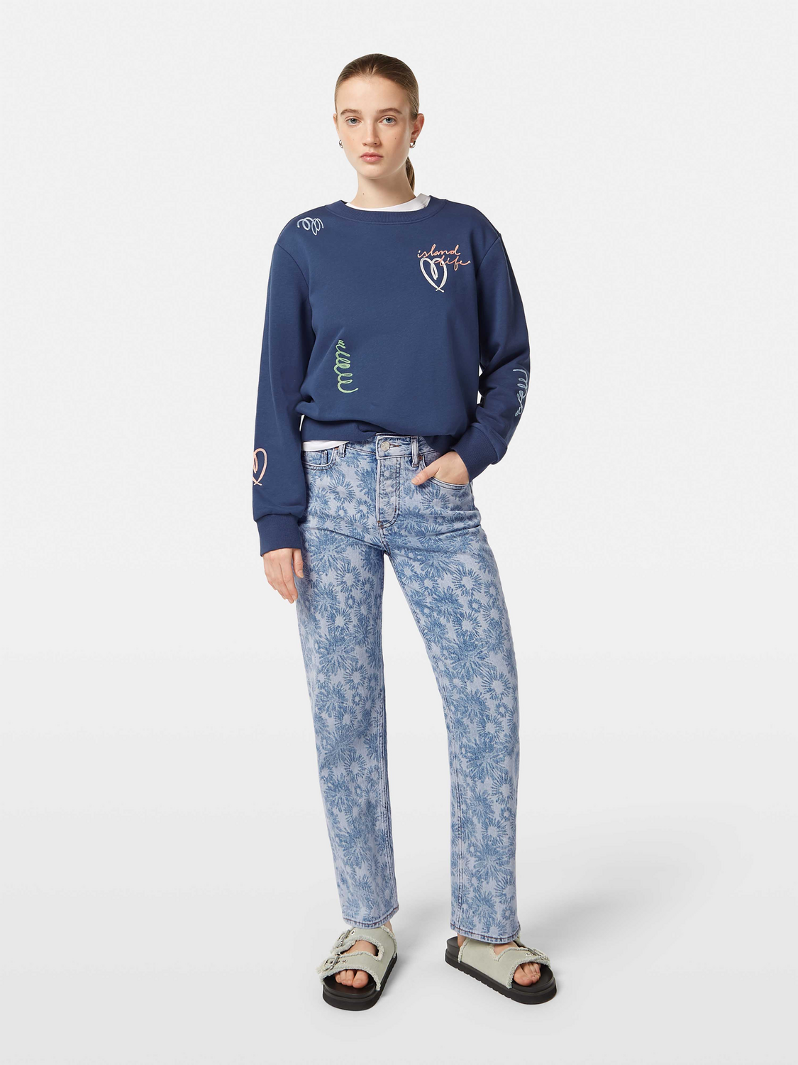 Embroidered Regular Fit Sweatshirt