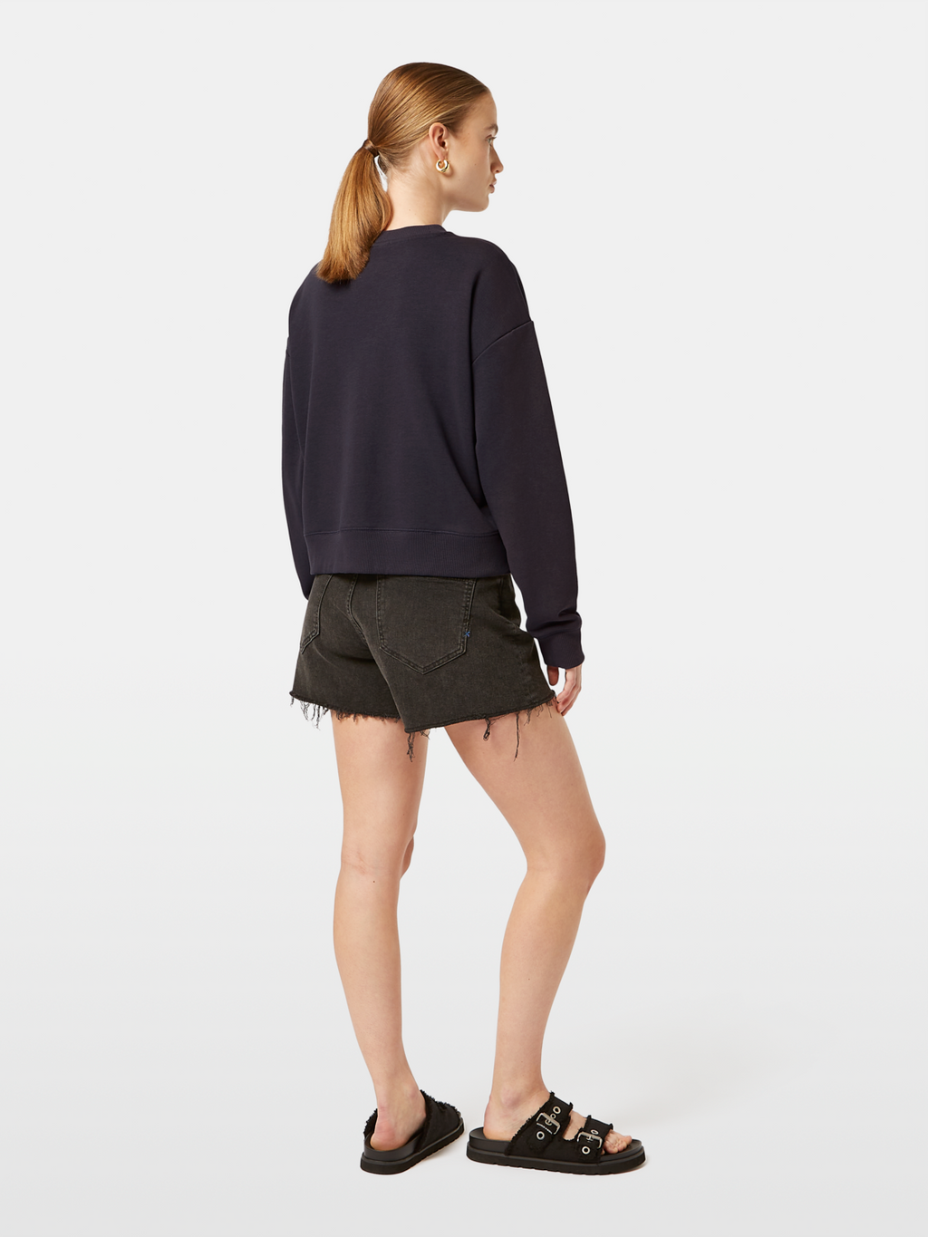 Sweat-shirt ample à strass