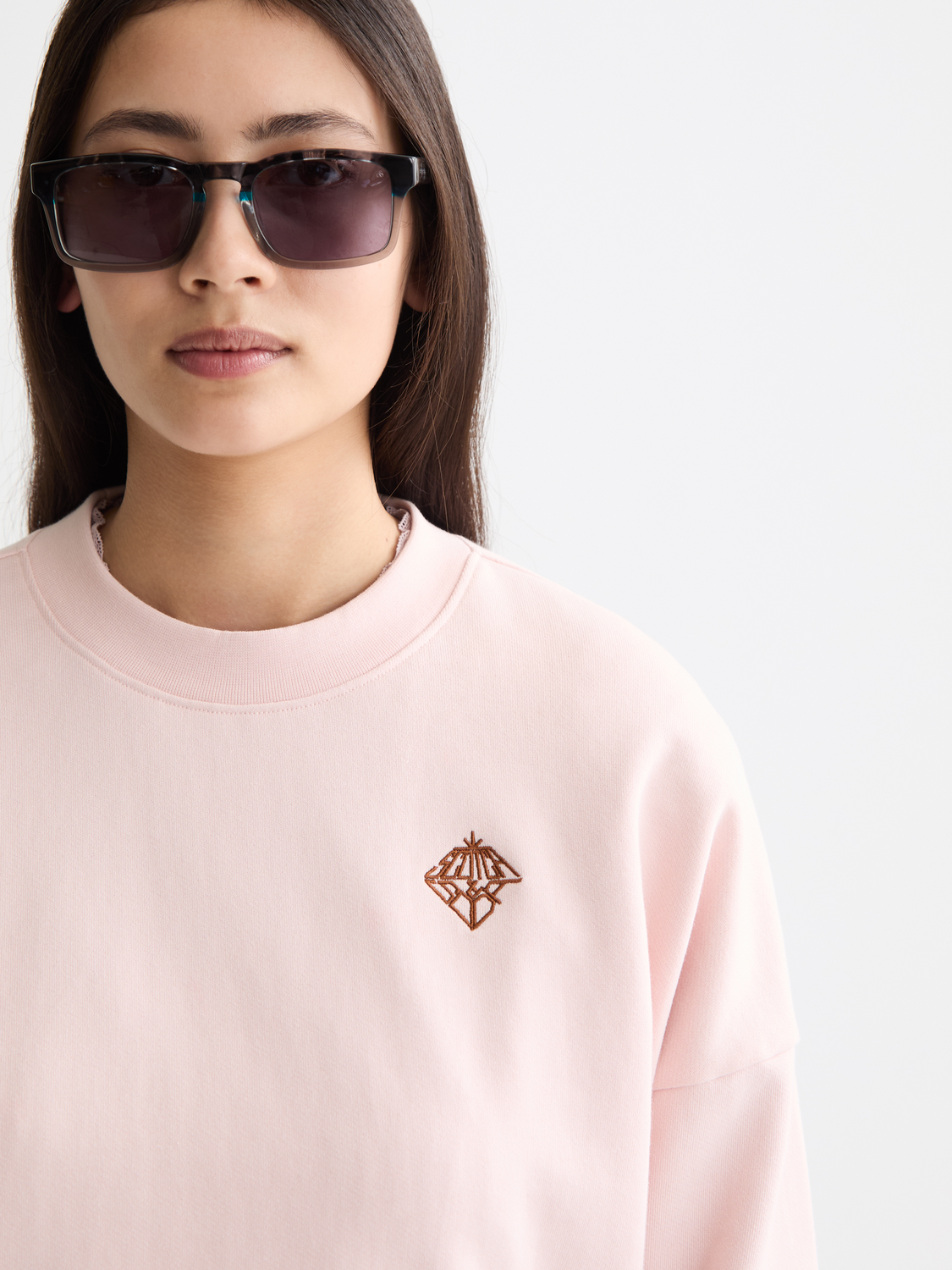 Embroidered Logo Relaxed Fit Sweatshirt