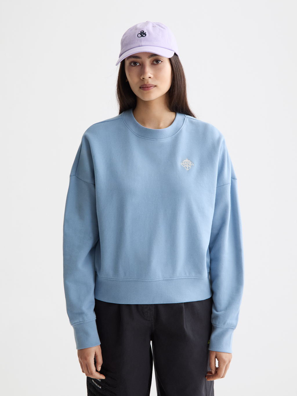 Embroidered Logo Relaxed Fit Sweatshirt