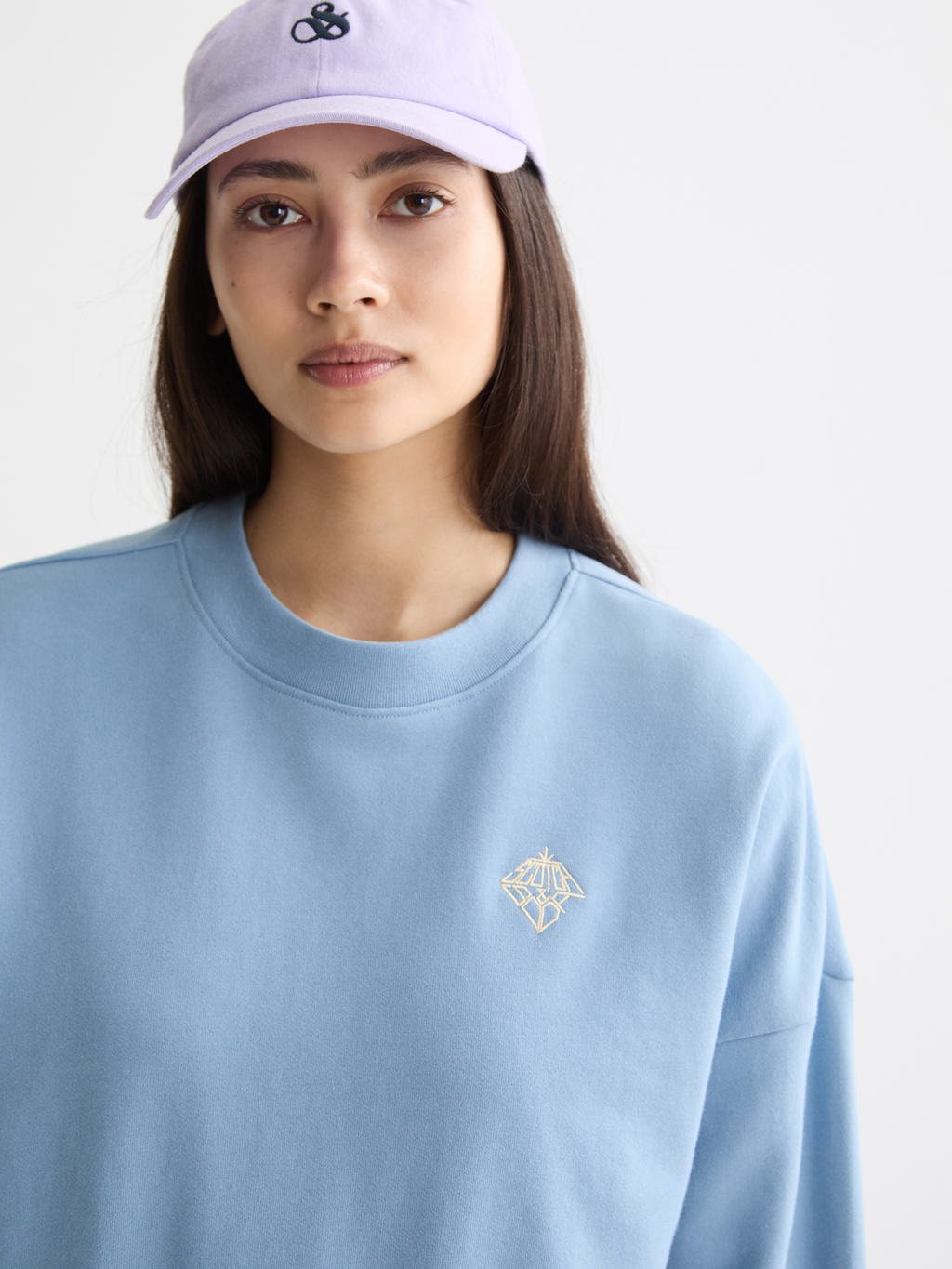Embroidered Logo Relaxed Fit Sweatshirt