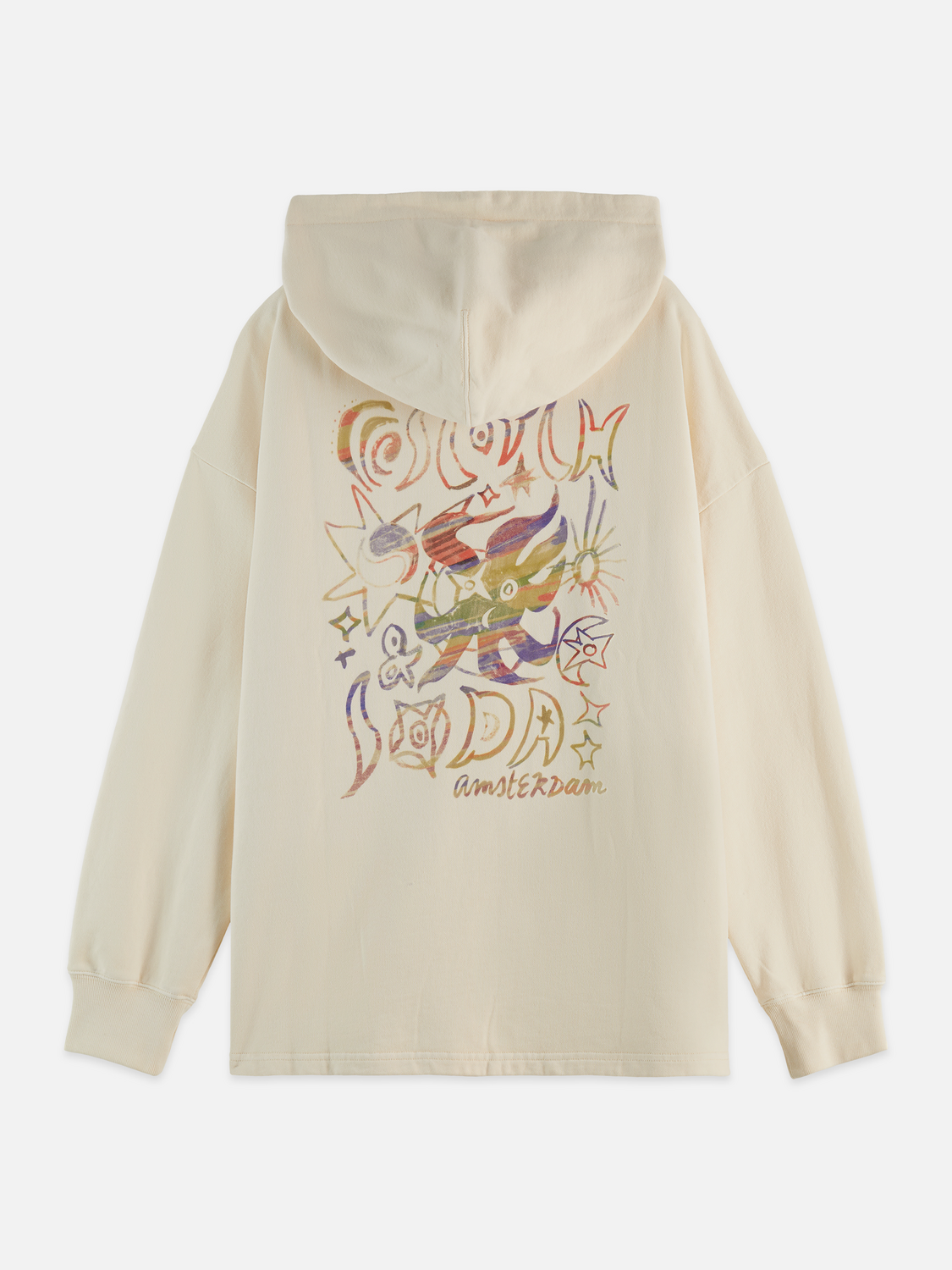 Kapuzenpullover mit Used-Look-Artwork