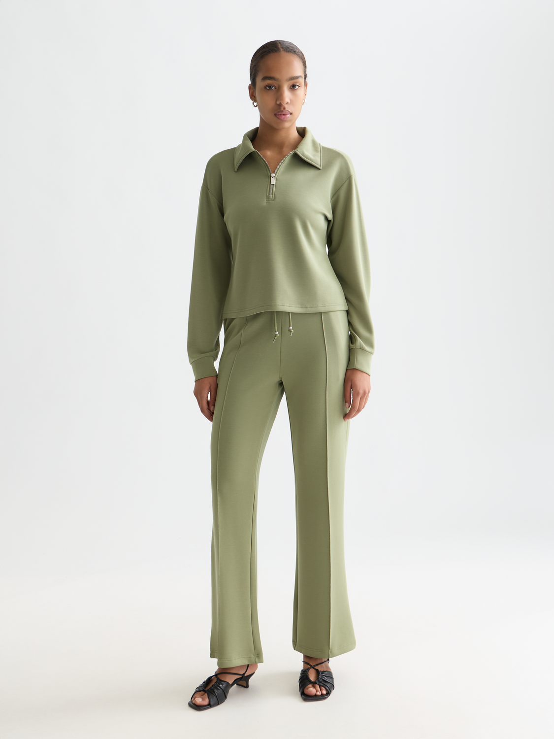 Zip Through Tencel Sweatshirt