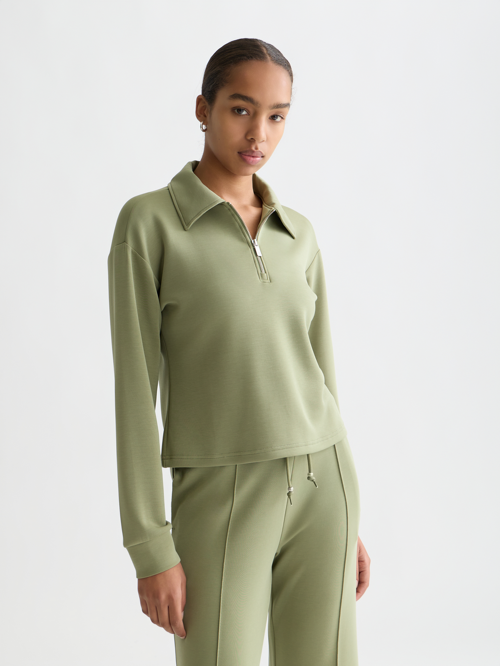 Zip Through Tencel Sweatshirt