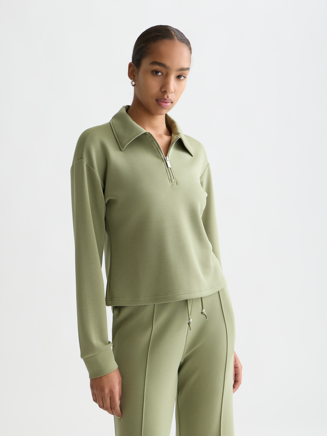 Zip Through Tencel Sweatshirt