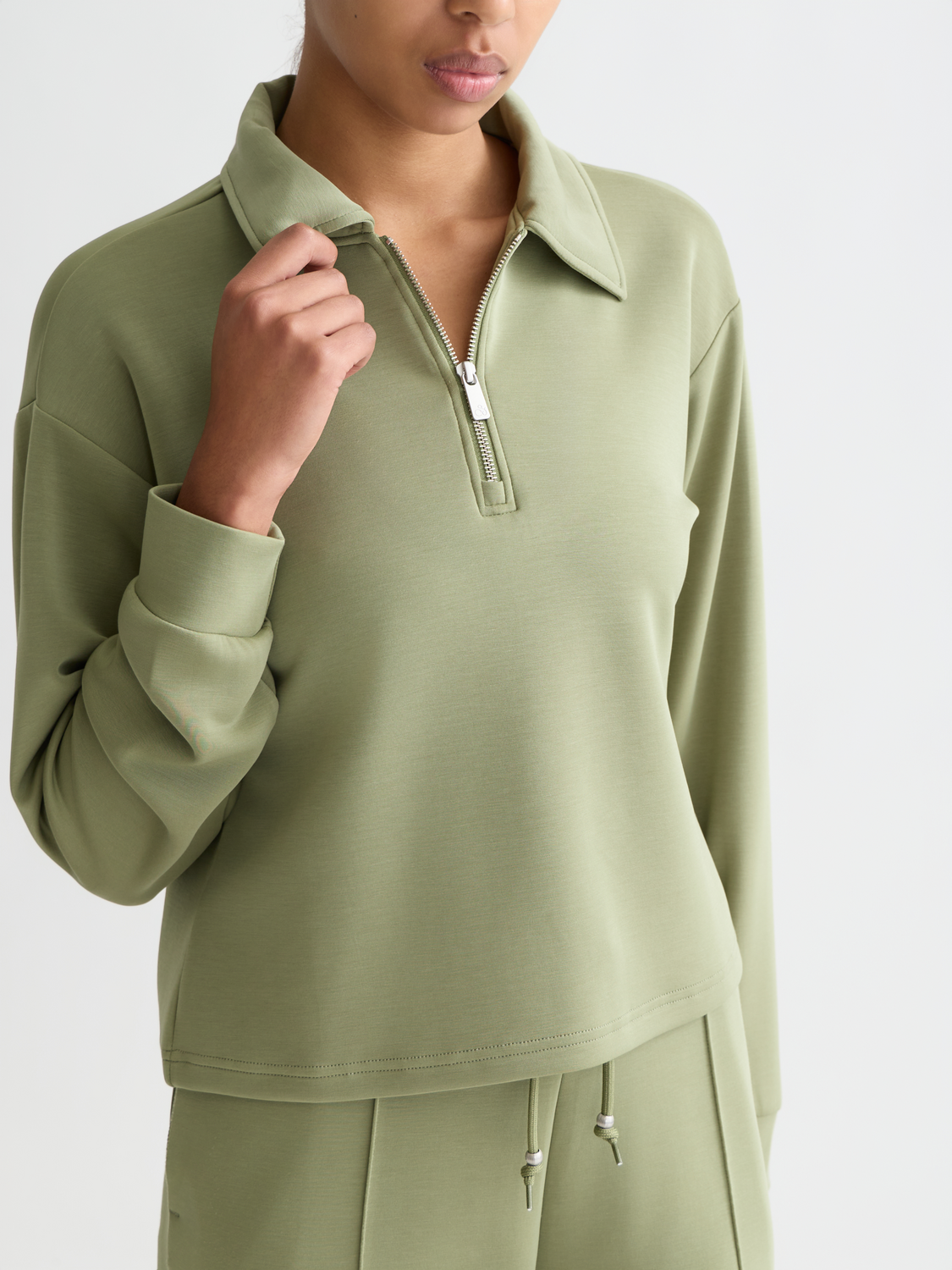 Zip Through Tencel Sweatshirt