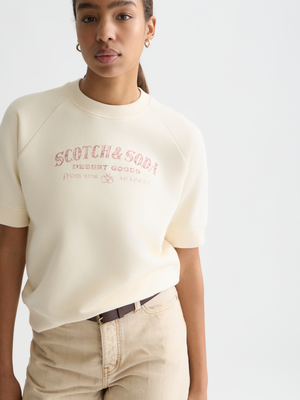 Short-sleeve Artwork Sweatshirt