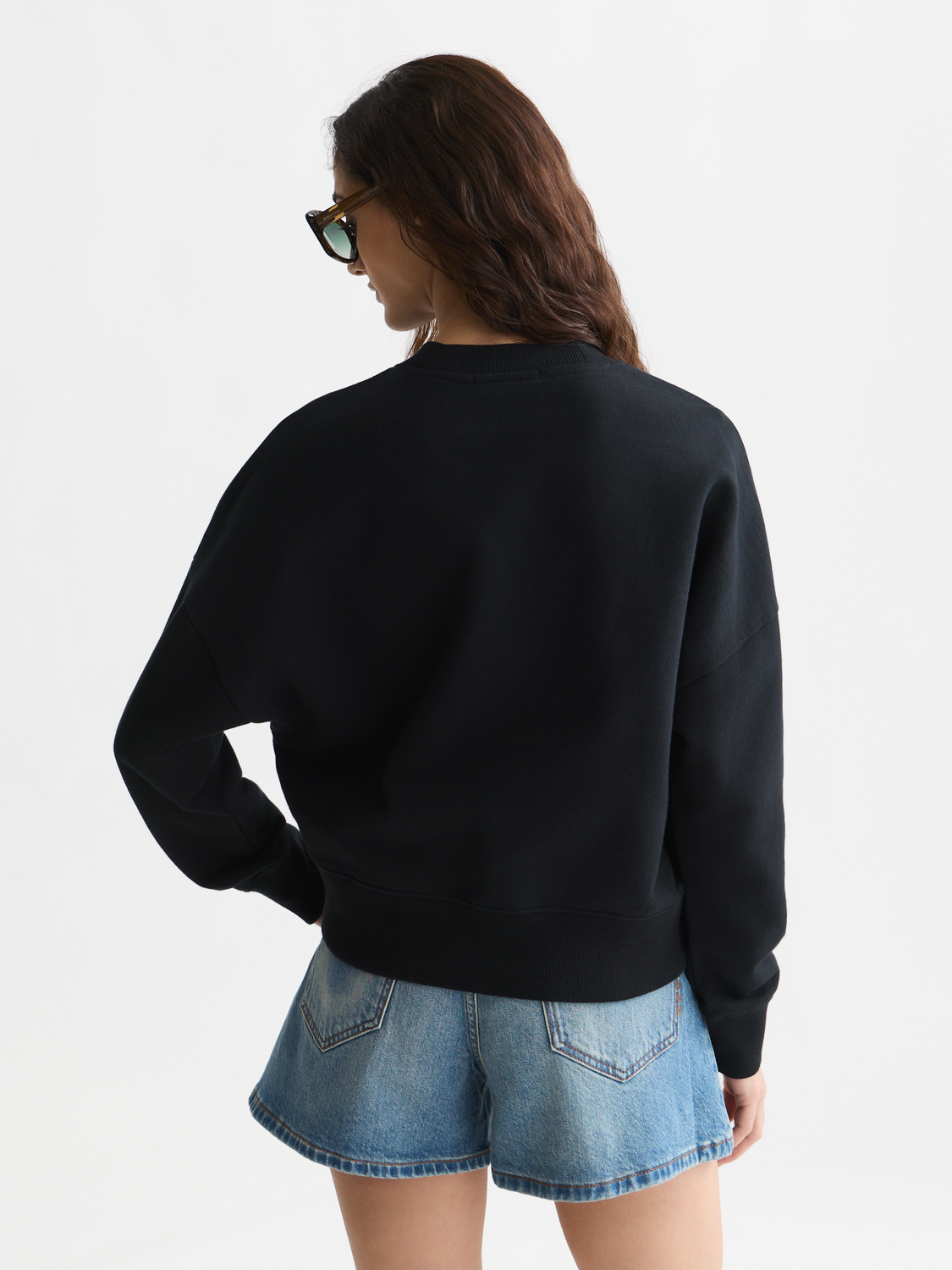 Sweatshirt mit Kunst-Motiv und lockerer Passform