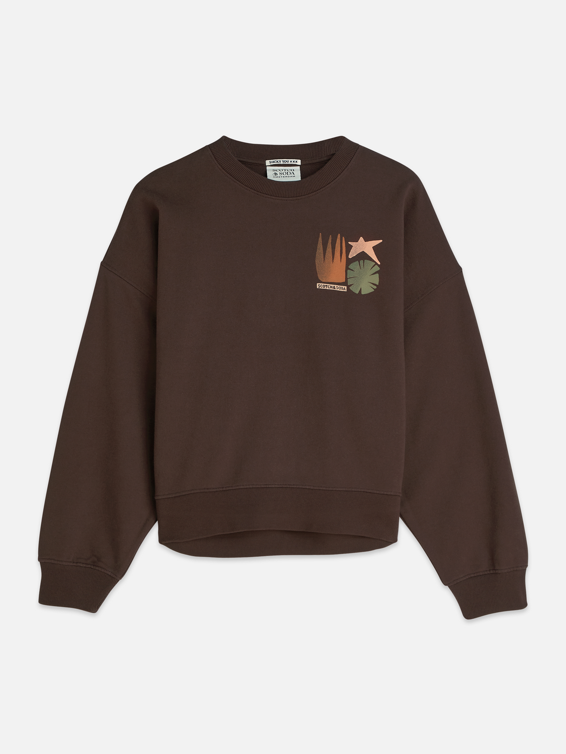 Front Back Artwork Oversized-Fit Sweatshirt