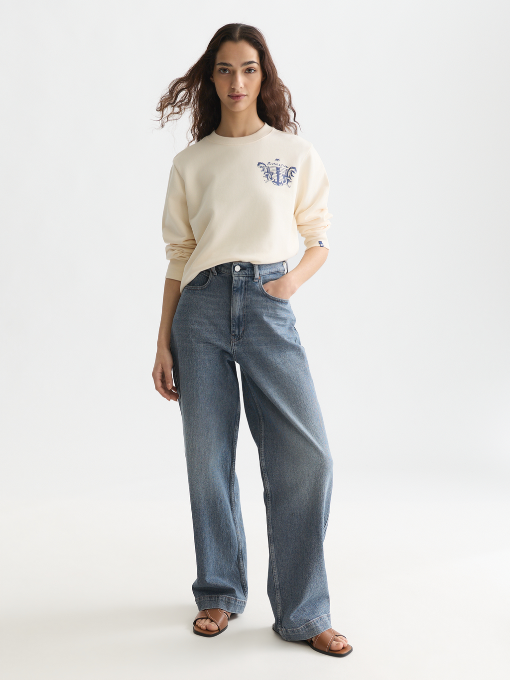 Chest Artwork Regular-Fit Sweatshirt