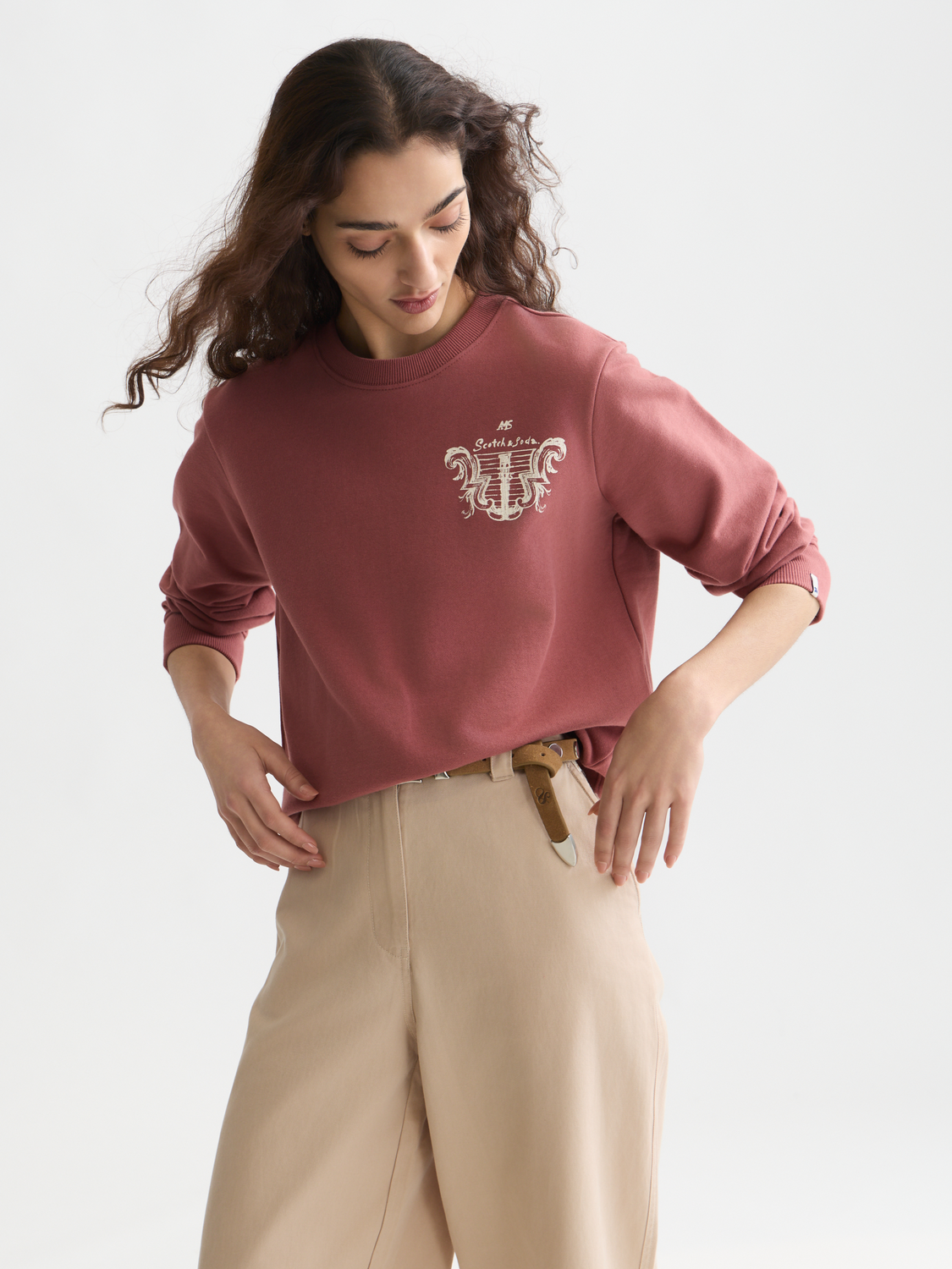 Chest Artwork Regular-Fit Sweatshirt