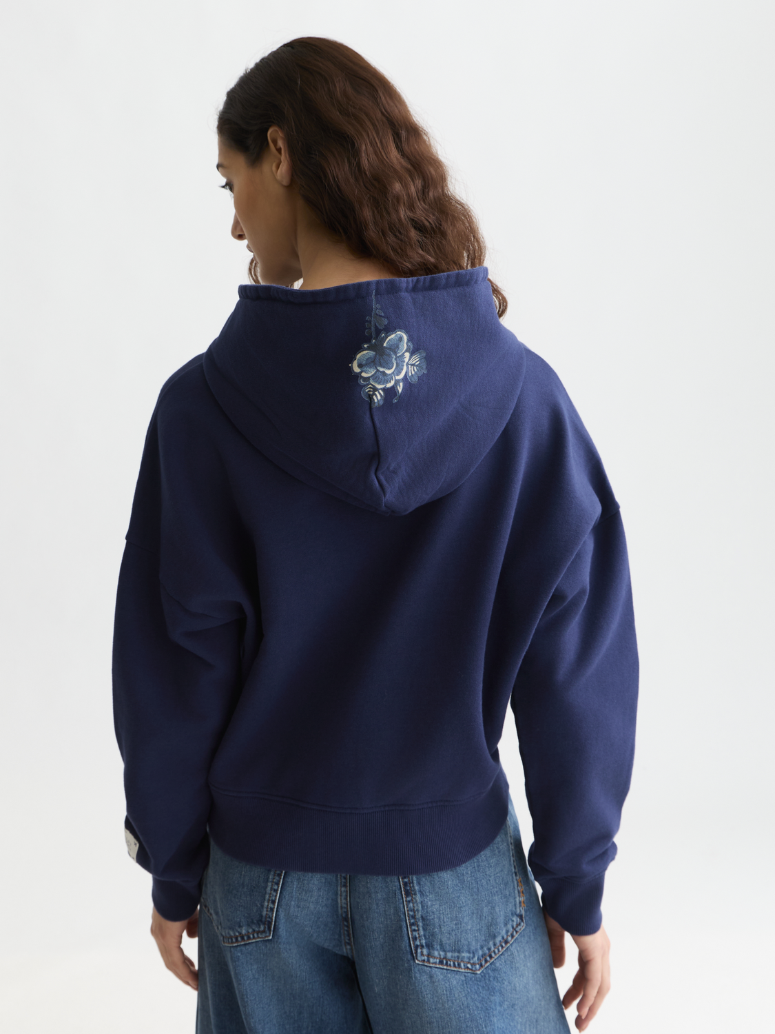 Scotch & Soda x Royal Delft Embroidered Relaxed Hoodie