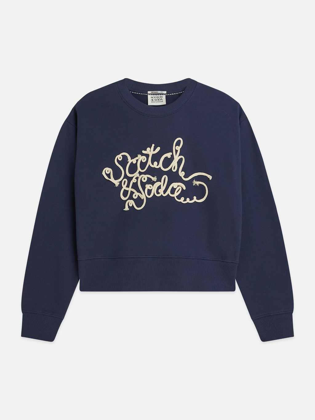 Ribon Embroidery Loose-Fit Sweatshirt