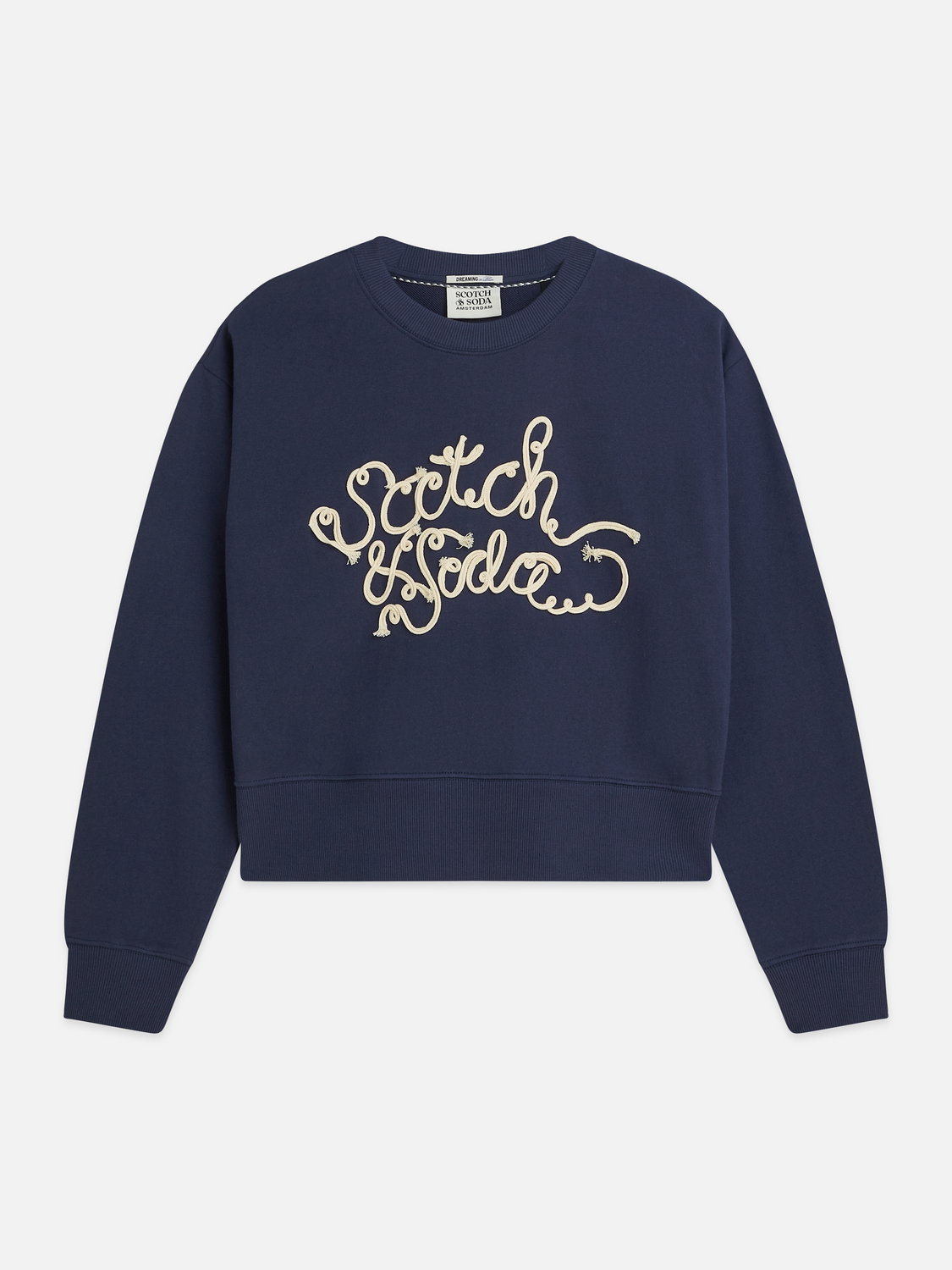 Ribon Embroidery Loose-Fit Sweatshirt