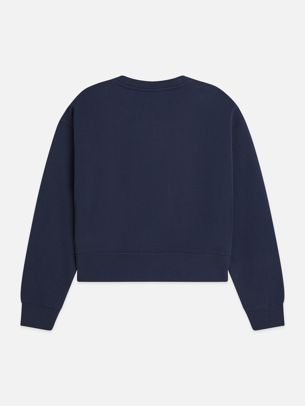 Ribon Embroidery Loose-Fit Sweatshirt