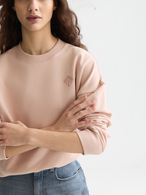 Embroidered Logo Relaxed-Fit Sweatshirt