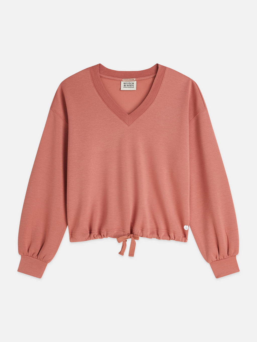 Modal V-Neck Sweatshirt – Scotch & Soda
