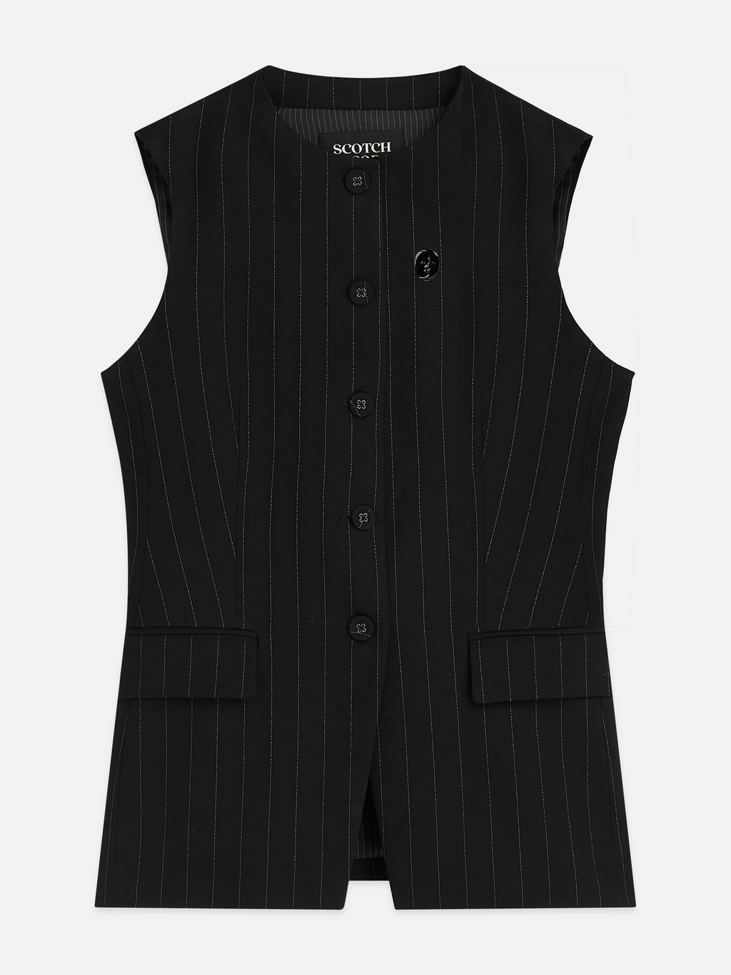 Pinstripe Tailored Gilet