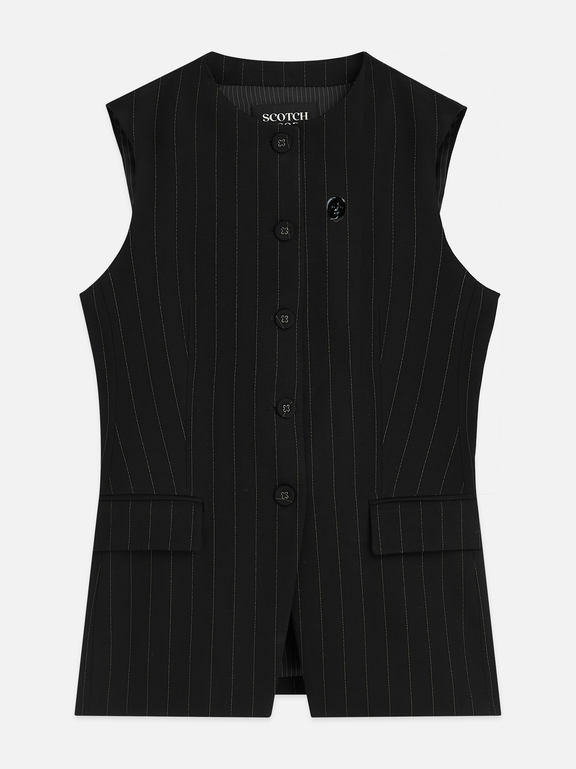Pinstripe Tailored Gilet