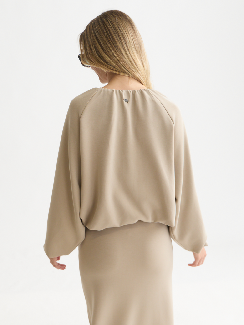 Lyocell-Blend Relaxed Sweatshirt