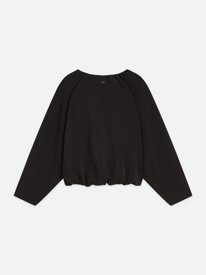 Gathered Tencel Sweatshirt