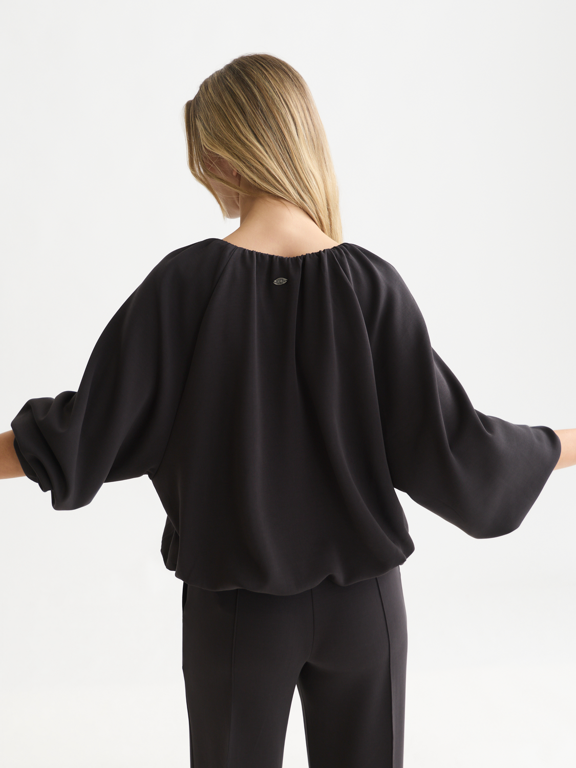 Gathered Tencel Sweatshirt
