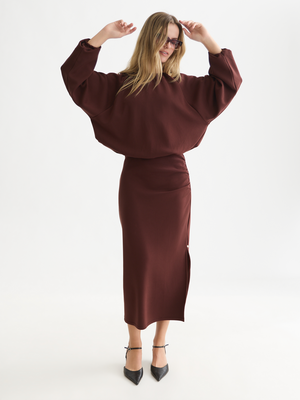 Gathered Tencel Sweatshirt